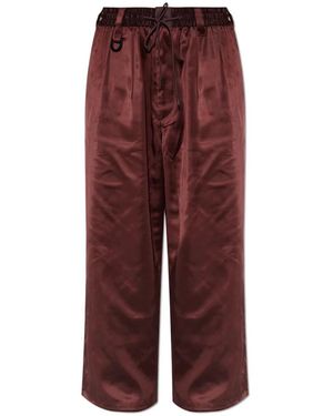 Y-3 Satin Gradient 3 Streifen Trainingshose - Rot