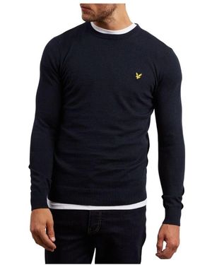 Lyle & Scott Crew Jumper Merino - Blau