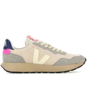 Veja Schoenen ,Veelkleurig ,Polyester Paulistana Mesh Sneakers - Wit