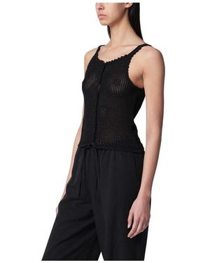 DUNST Sleeveless Tops - Black