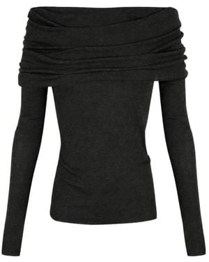 Cortana Tops ,Zwart ,Katoen Luma Off-Shoulder Jersey