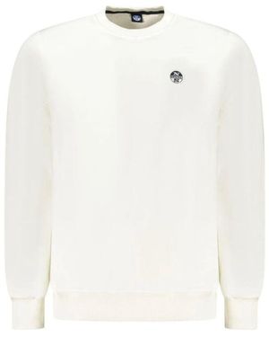 North Sails Weißer Baumwoll Herren Pullover