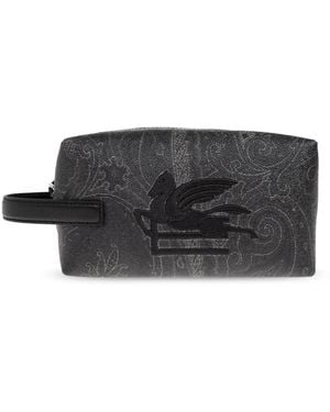 Etro Logo Kosmetiktasche - Schwarz