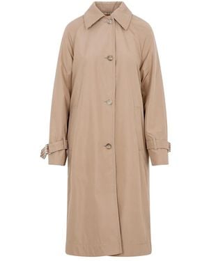 Akris Single-Breasted Coats - Natural