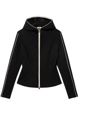 Oltre Scuba-Sweatshirt Mit Fleece-Futter - Schwarz