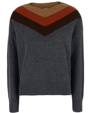 Jucca Pullover Mit Dreifachem Kragen - Schwarz
