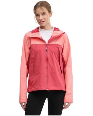 Columbia Fitness ,Roze ,Polyester Boulder Falls Jacket - Rood