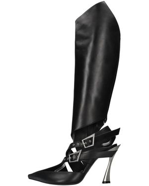 Mugler Stiefel Schwarz