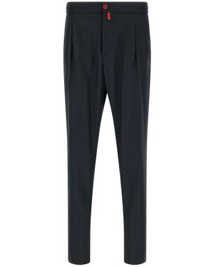 Kiton Slim-Fit Broeken - Zwart