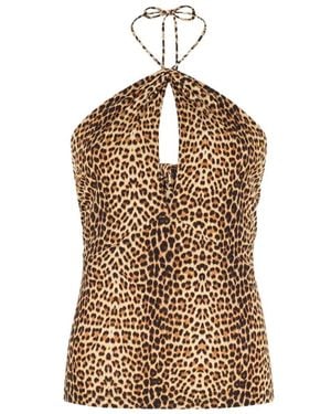 Roberto Cavalli Sleeveless Tops - Brown