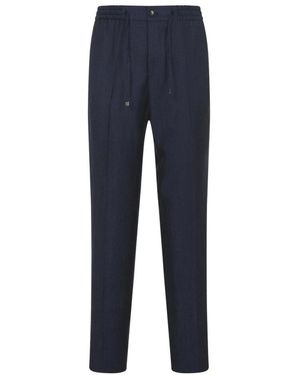 Etro Jogginghose Aus Wolle Und Leinen - Blau