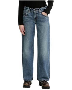 Levi's Jeans ,Blauw ,Katoen Low Loose Jeans