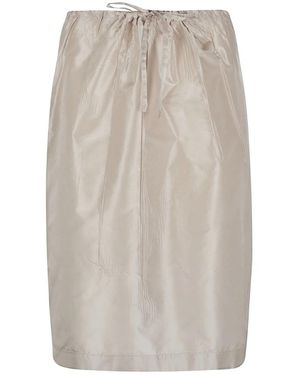 Prada Gonna Taffetas - Naturel