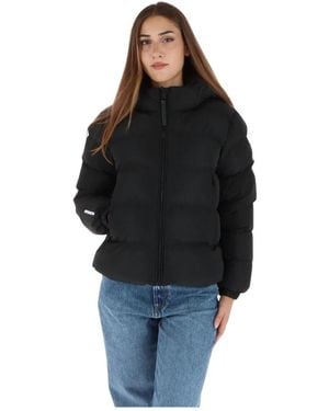 Superdry Kapuzenjacke Im Sport-Puffer-Stil - Schwarz