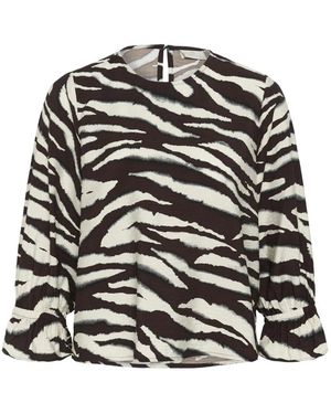 Kaffe Overhemden ,Veelkleurig ,Blouses & Shirts - Zwart