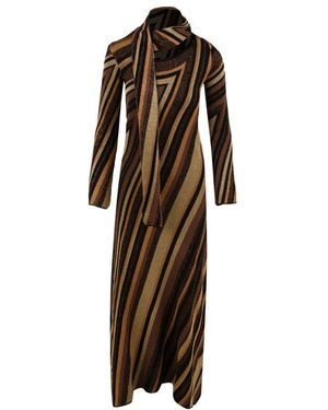 Akep Maxi Dresses - Brown
