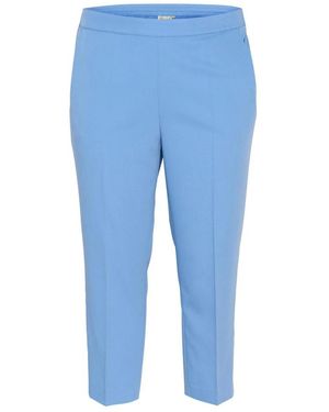 Kaffe Cropped Trousers - Azul