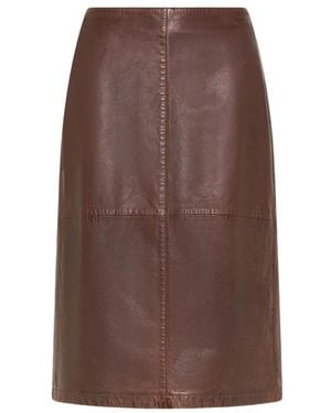 Seventy Leather Skirts - Brown