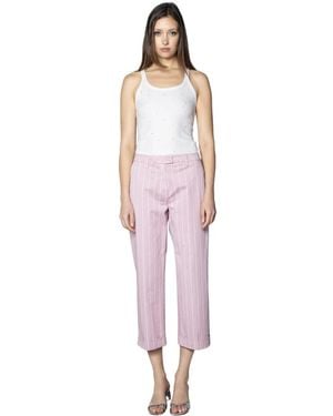 Re-hash Cropped Pants - Pink