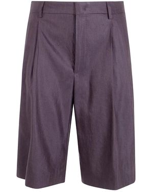 Tagliatore Korte Broeken ,Bruin ,Long Shorts - Paars