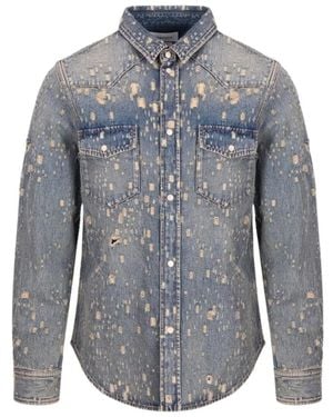 McQueen Denim Shirts - Blue