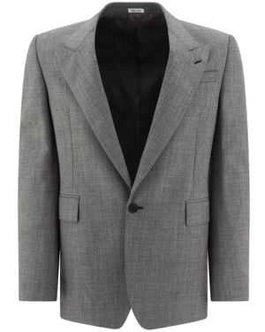 McQueen Wool Blazer - Grey