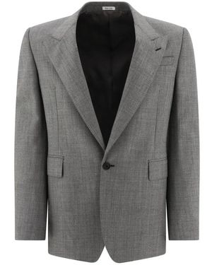 McQueen Wool Blazer - Grey