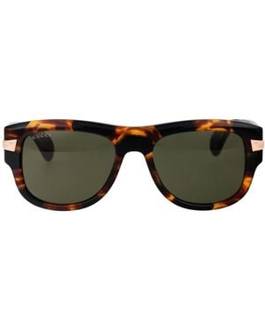 Gucci Square Sonnenbrillen - Braun