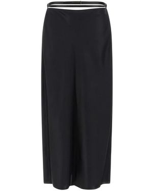 Tom Ford Zijden Satijnen Enkellange Bias Rok - Zwart