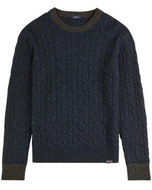 Fay Pullover Mit Rundhalsausschnitt - Blau