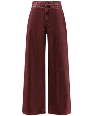 Golden Goose Wide Trousers - Red