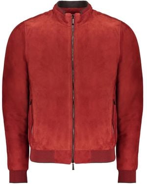 Moorer Leather Jackets - Red