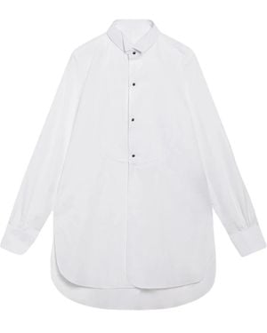 MM6 by Maison Margiela Band Collar Shirt - Wit