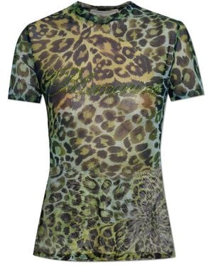 Blumarine Sequin Logo Top - Grün