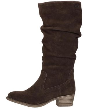 Rieker Schoenen ,Bruin ,Leer Lange Laarzen