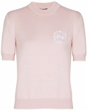 Balmain Round-Neck Knitwear - Rose