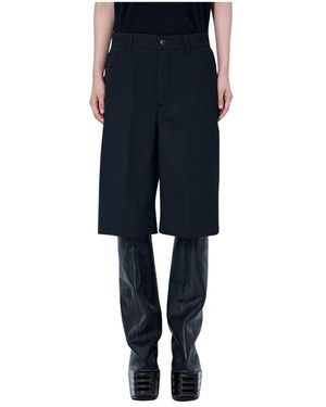 Rick Owens Korte Broeken ,Zwart ,Werkbroek - Blauw