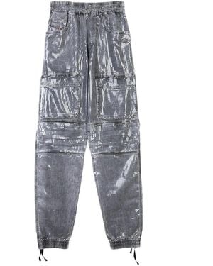 DIESEL Graue Baumwollhose Mit Taschen