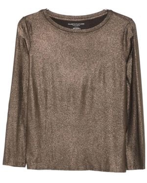 Majestic Filatures Eleganter Marrone Pullover Aw25 - Braun