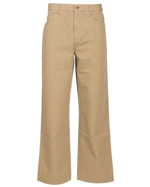 Burberry Wide Pants - Natural