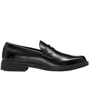 HUGO Elegante Leder-Penny-Loafer - Schwarz