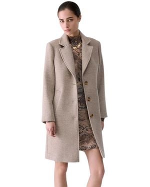 Liu Jo Single-Breasted Coats - Marrón