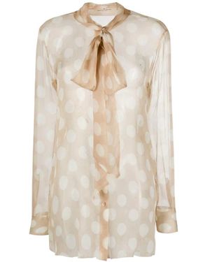 Ermanno Scervino Overhemden Shirts - Naturel