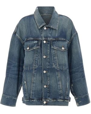 Agolde Jassen ,Blauw ,Katoen Reworked Wayne Jacket