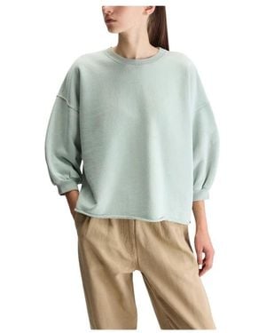 Bellerose Hoodies & Sweatvesten ,Groen ,Sweat Vicske