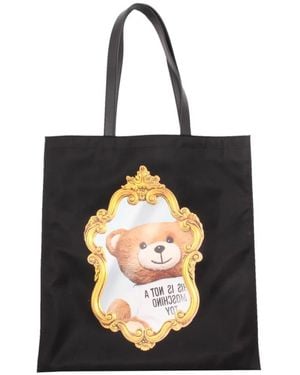 Moschino Tote Bags - Black