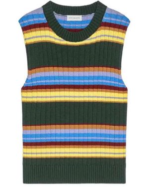 Dries Van Noten Sleeveless Knitwear - Blue