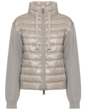 Herno Jassen ,Nylon Gewatteerde Down Jas - Grijs