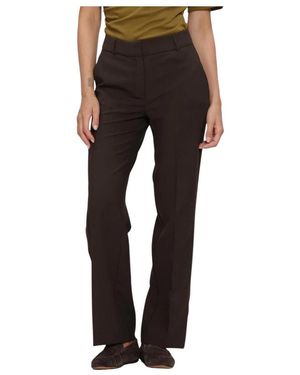 SELECTED Slfrita Mw Wide Pant Mel - Zwart