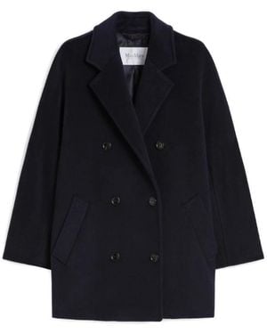Max Mara Double-Breasted Coats - Azul